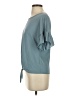 Caution to the Wind Teal Short Sleeve Top Size S - photo 5