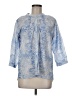 Yerse Blue 3/4 Sleeve Blouse Size Med (2) - photo 1