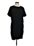 Zara Basic 100% Cotton Solid Black Casual Dress Size S - photo 1