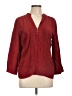 Massimo Dutti Burgundy 3/4 Sleeve Blouse Size XL - photo 1