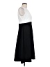 Studio One Color Block Black Casual Dress Size L - photo 4