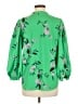 Ann Taylor 100% Polyester Green 3/4 Sleeve Blouse Size M - photo 2
