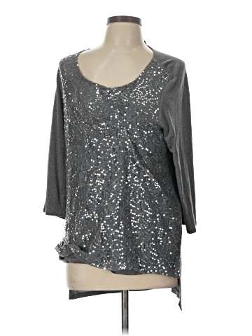 EllumiNation By Nikki Parker 3/4 Sleeve Top (view 1)