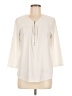 Chico's Ivory 3/4 Sleeve Top Size Med (1) - photo 1