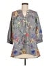 Unbranded Gray 3/4 Sleeve Blouse Size M - photo 1