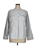 Liz Claiborne 100% Cotton Solid Gray Jacket Size XL - photo 1