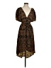 Hello Miss 100% Polyester Animal Print Brown Cocktail Dress Size S - photo 1