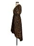 Hello Miss 100% Polyester Animal Print Brown Cocktail Dress Size S - photo 5