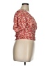 Lush 100% Polyester Red Short Sleeve Blouse Size XL - photo 4