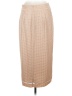 Reiss 100% Polyester Houndstooth Tan Formal Skirt Size 8 - photo 2