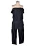 BLUE SPICE 100% Cotton Solid Black Jumpsuit Size M - photo 1