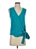 Entro Teal Sleeveless Blouse Size S - photo 1