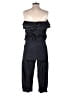 BLUE SPICE 100% Cotton Solid Black Jumpsuit Size M - photo 2