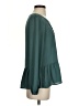 Everly 100% Polyester Teal Long Sleeve Blouse Size S - photo 4