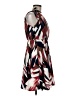 Shein 100% Polyester Print Brown Cocktail Dress Size M - photo 4