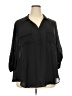 Torrid 100% Polyester Black 3/4 Sleeve Blouse Size 3X Plus (3) - photo 1