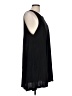 Basics 100% Viscose Solid Black Casual Dress Size L - photo 4
