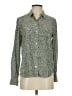Equipment Print Green Long Sleeve Button-Down Shirt Size S - photo 1