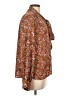 Ann Taylor LOFT Brown Long Sleeve Blouse Size L - photo 4