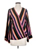 Allison Joy 100% Polyester Black 3/4 Sleeve Blouse Size S - photo 1