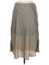 Sienna Sky 100% Polyester Chevron-herringbone Silver Casual Skirt Size M - photo 2