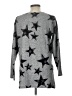 Nally & Millie Stars Silver Pullover Sweater Size Lg - XL - photo 2
