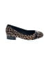 MICHAEL Michael Kors 100% Leather Animal Print Brown Flats Size 5 1/2 - photo 1