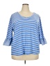 Westbound Blue 3/4 Sleeve Top Size 3XW - photo 1