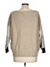 Alice + Olivia Color Block Tan Pullover Sweater Size L - photo 2