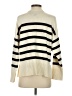 Commense Stripes Ivory Turtleneck Sweater Size S - photo 2