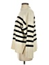 Commense Stripes Ivory Turtleneck Sweater Size S - photo 5