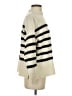 Commense Stripes Ivory Turtleneck Sweater Size S - photo 4