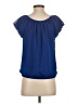 Max Studio 100% Polyester Blue Short Sleeve Blouse Size XS - photo 2