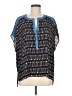 BCBGMAXAZRIA 100% Polyester Blue Short Sleeve Blouse Size M - photo 1