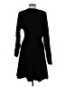 Express Solid Black Casual Dress Size L - photo 2