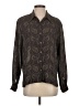 Rena Rowan Paisley Brown Long Sleeve Blouse Size 4 - photo 1