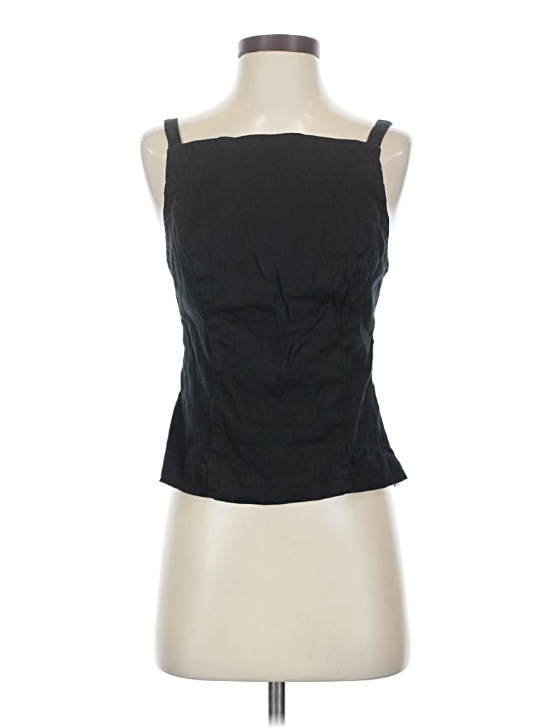 Pre-owned Maeve Tank Top Black Strapless Neckline Tops