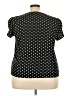 Unbranded 100% Polyester Polka Dots Black Short Sleeve Blouse Size 4X - photo 2
