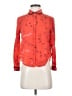 Maeve 100% Rayon Print Orange Long Sleeve Blouse Size 0 (petite) - photo 1
