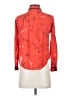 Maeve 100% Rayon Print Orange Long Sleeve Blouse Size 0 (petite) - photo 2