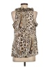 Sioni Brown Sleeveless Blouse Size S - photo 2