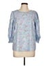 Unbranded Blue 3/4 Sleeve Blouse Size L - photo 1
