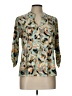 NY Collection Teal 3/4 Sleeve Blouse Size L (petite) - photo 1