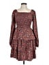 BTFBM 100% Polyester Paisley Red Casual Dress Size L - photo 1