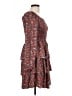 BTFBM 100% Polyester Paisley Red Casual Dress Size L - photo 4