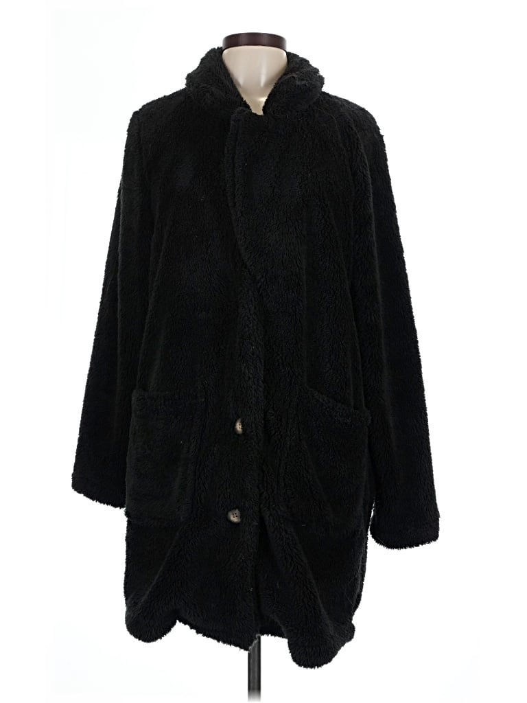 Pre-owned Active Usa Coat In Black