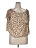 Express Brown Short Sleeve Blouse Size XL - photo 1