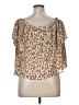 Express Brown Short Sleeve Blouse Size XL - photo 2
