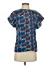 Notations 100% Polyester Blue Short Sleeve Blouse Size 4 - photo 1