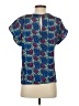 Notations 100% Polyester Blue Short Sleeve Blouse Size 4 - photo 2